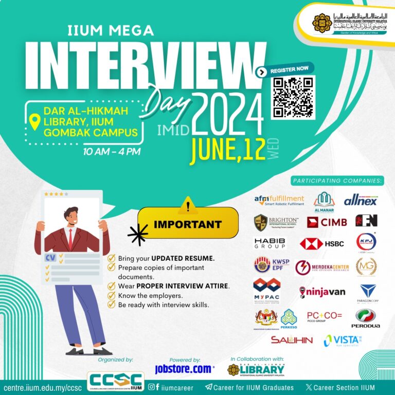 IIUM MEGA INTERVIEW DAY 2024