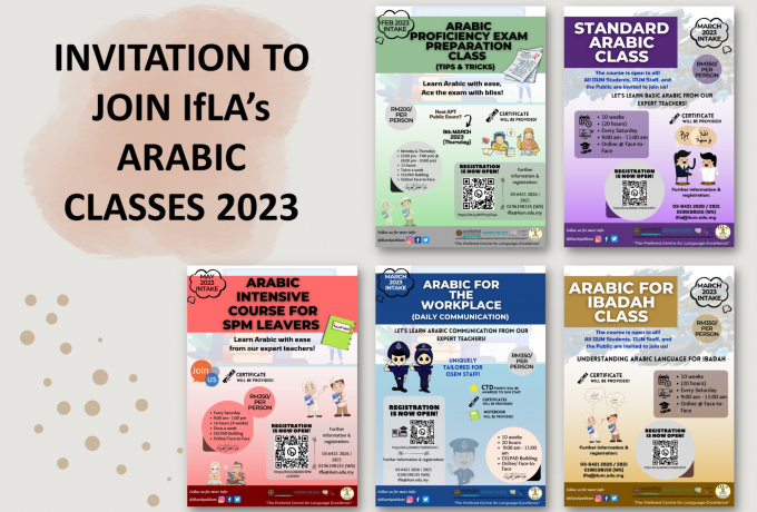 INVITATION TO JOIN IfLA’s ARABIC CLASSES 2023