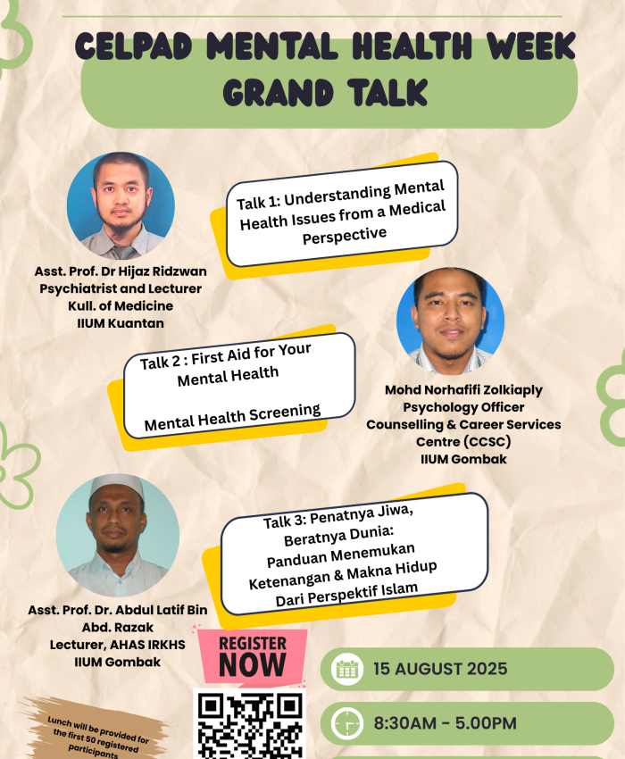 CELPAD MENTAL HEALTH WEEK GRAND TALK