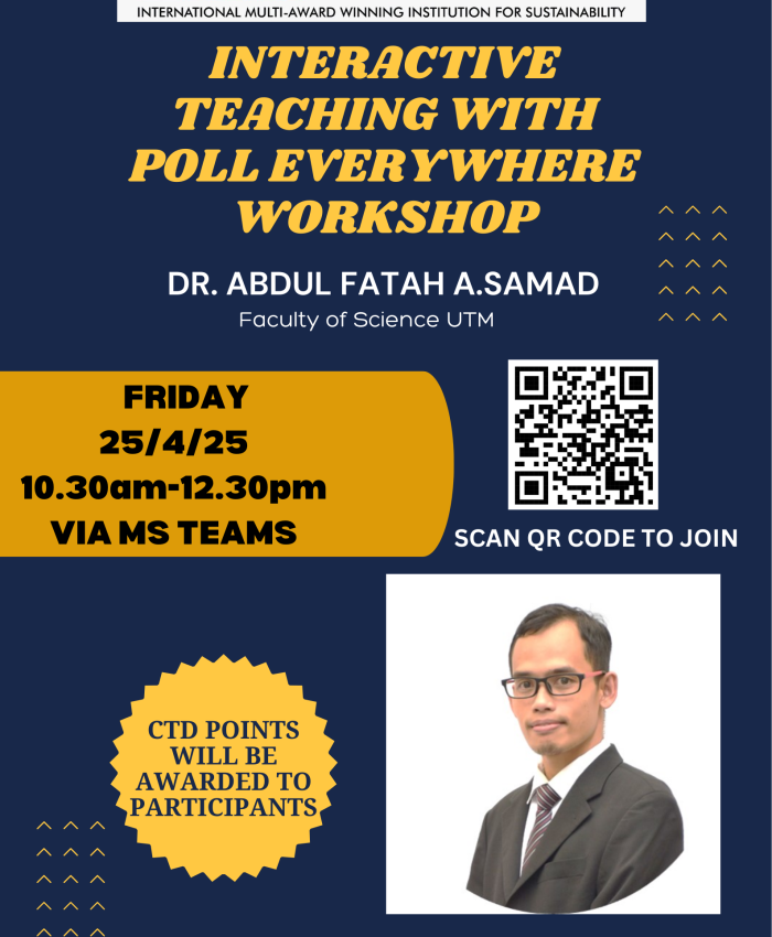 INTERACTIVE TEACHING WITH POLL EVERYWHERE WORKSHOP