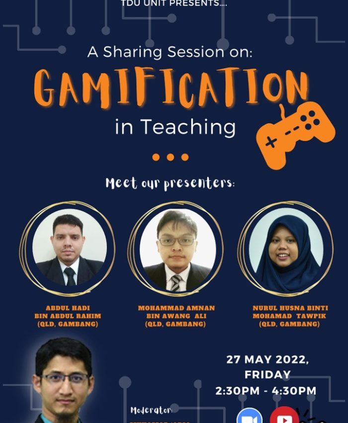 SHARING SESSION ON: GAMIFICATION IN TEACHING
