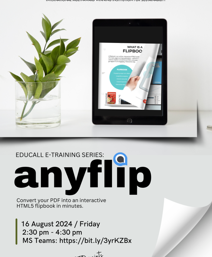 EDUCALL E-TRAINING SERIES: ANYFLIP