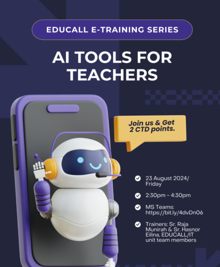 EDUCALL E-TRAINING SERIES: AI TOOLS FOR TEACHERS