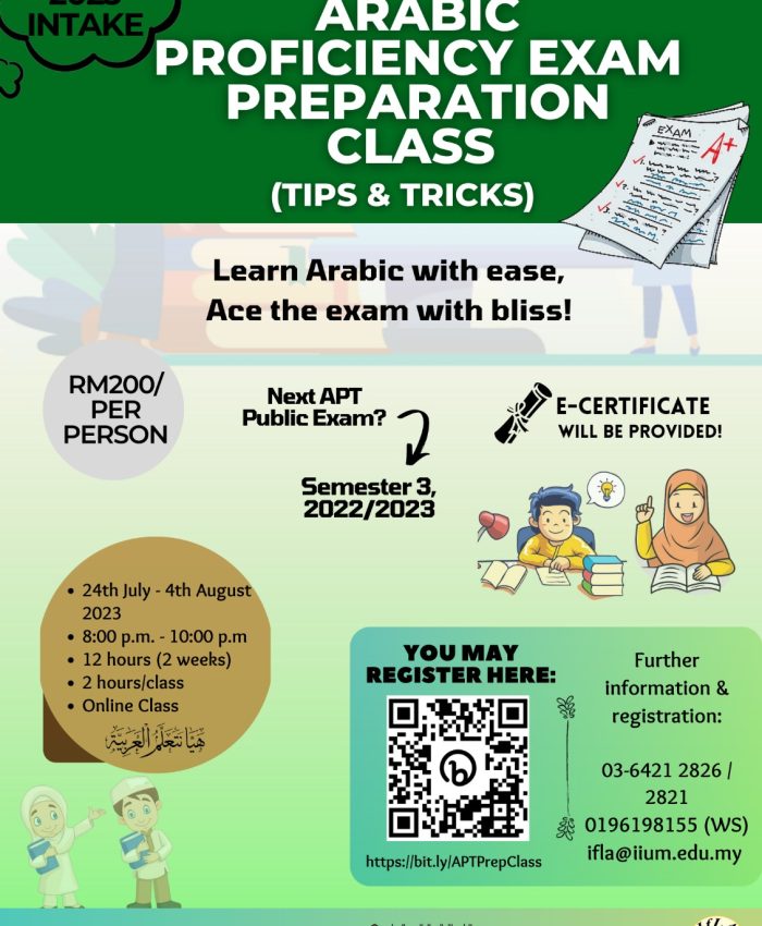 ARABIC PROFICIENCY EXAM PREPARATION CLASS (TIPS & TRICKS)
