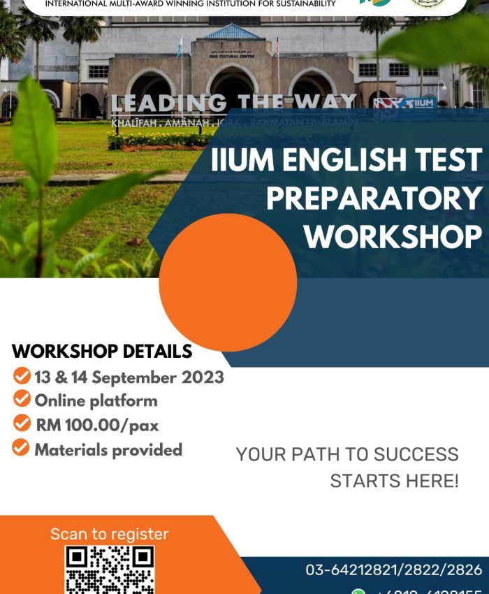 IIUM ENGLISH TEST PREPARATORY WORKSHOP