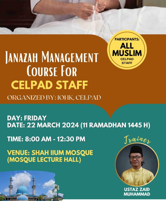 JANAZAH MANAGEMENT COURSE FOR CELPAD STAFF