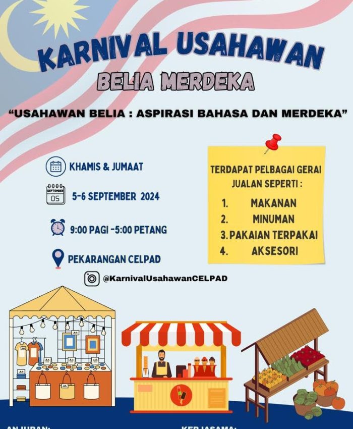 Undangan ke Karnival Usahawan Belia Merdeka 