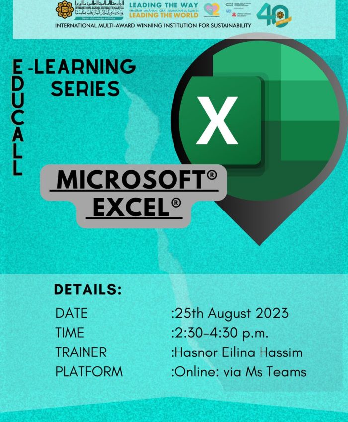 EDUCALL E-LEARNING SERIES: MICROSOFT EXCEL