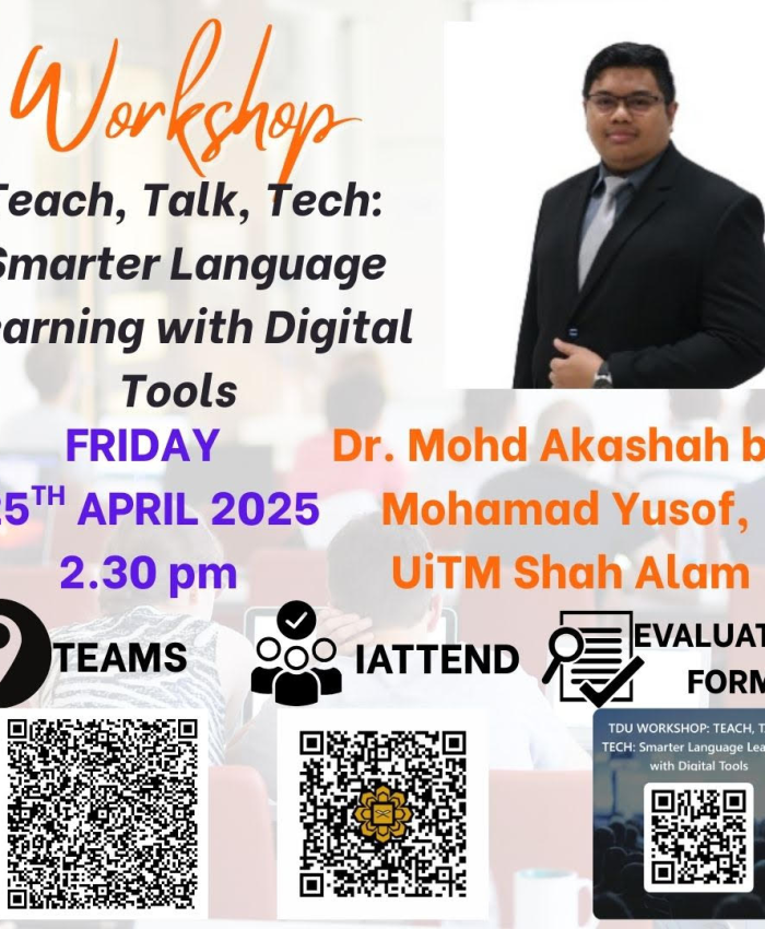 TDU Workshop – Teach, Talk, Tech: Smarter Language Learning with Digital Tools