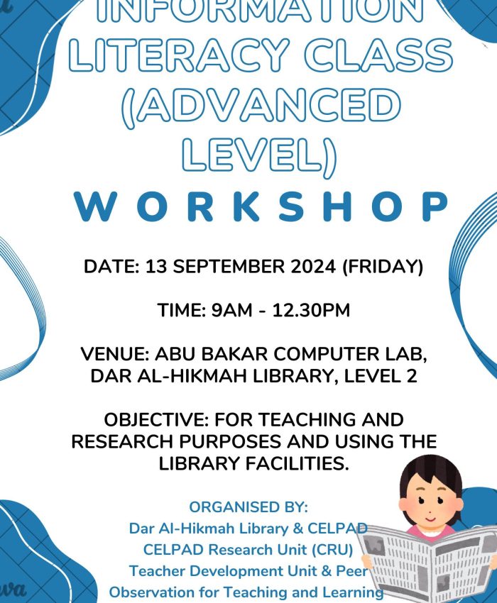 Information Literacy Class (Advanced Level) Workshop