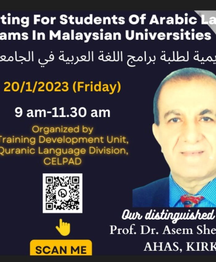 ACADEMIC WRITING FOR STUDENTS OF ARABIC LANGUAGE PROGRAMS IN MALAYSIAN UNIVERSITIES