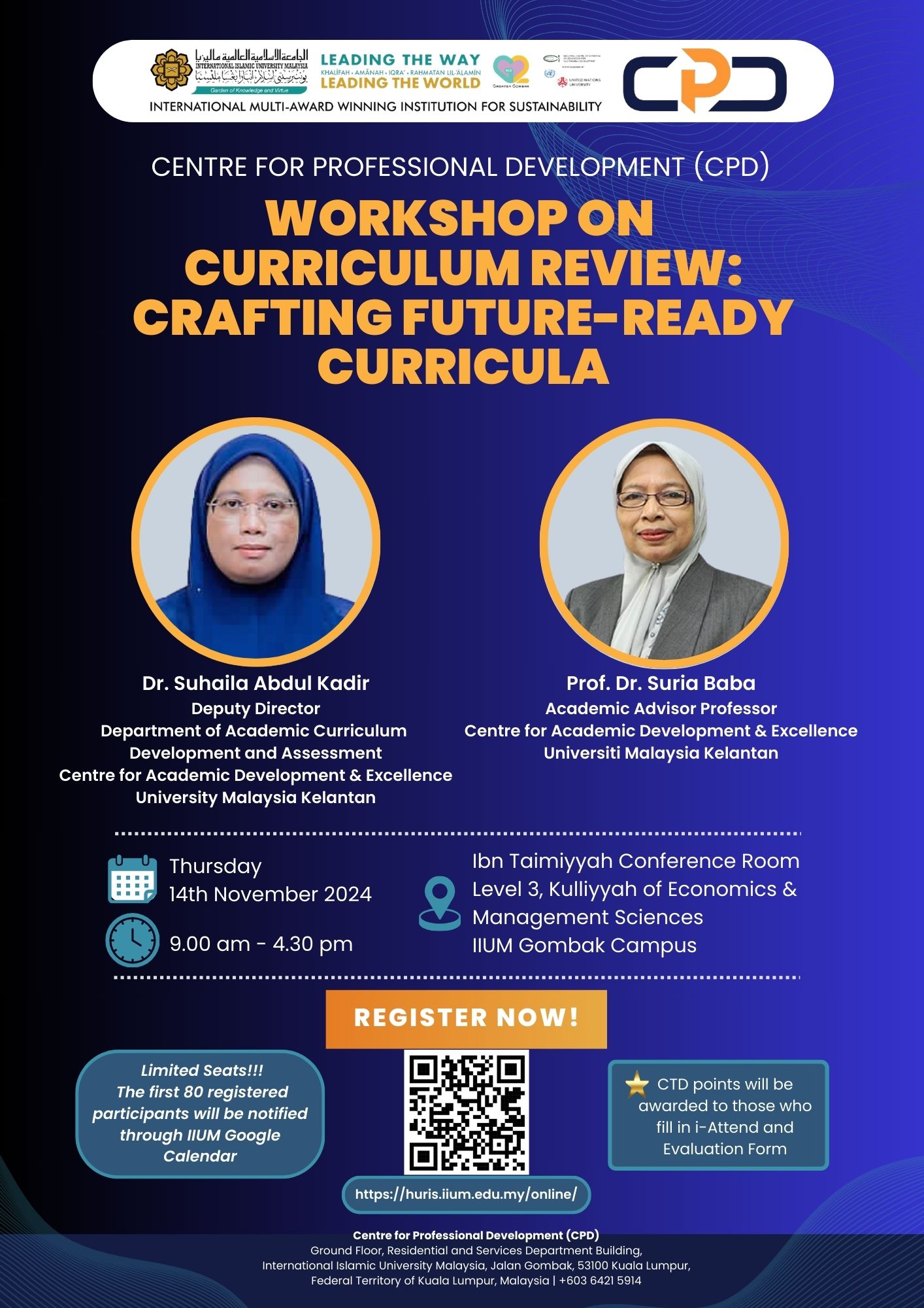 WORKSHOP ON CURRICULUM REVIEW: CRAFTING FUTURE-READY CURRICULA