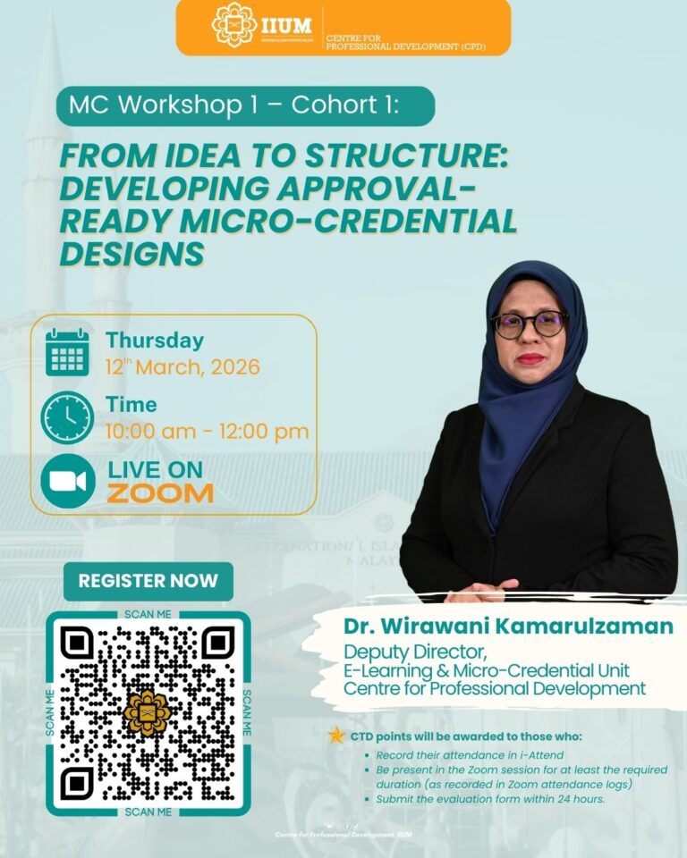 CPD WORKSHOP: MC WORKSHOP 1 – COHORT 1: FROM IDEA TO STRUCTURE ...