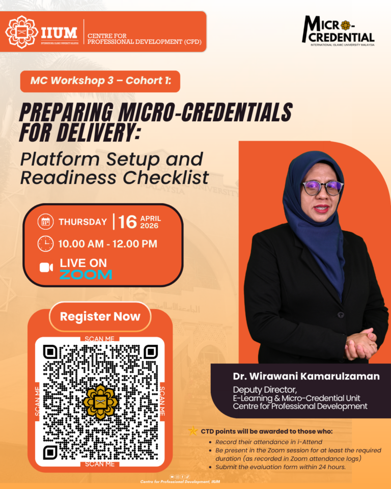 CPD MICRO-CREDENTIAL WORKSHOP 3 – COHORT 1: PREPARING MICRO-CREDENTIALS ...