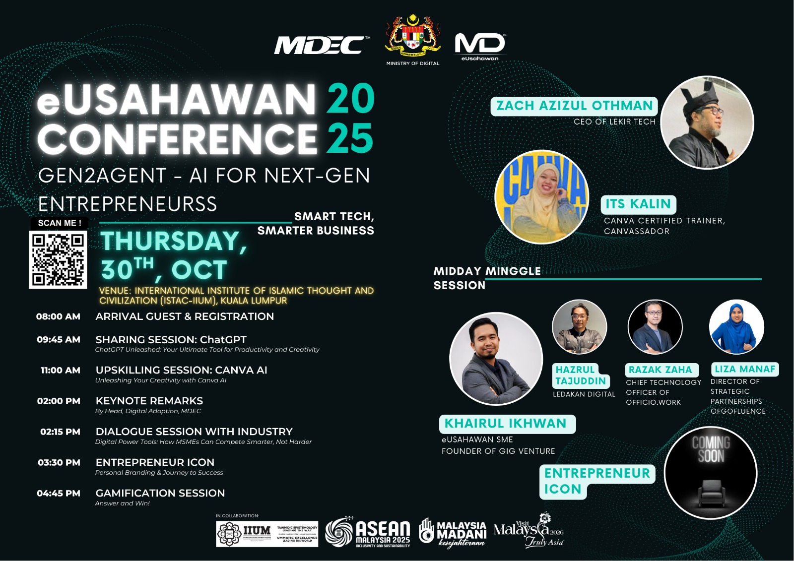 CPD eUsahawan Conference 2025: GEN2AGENT – AI for Next-Gen Entrepreneurs (Exclusive for IIUM Participants)
